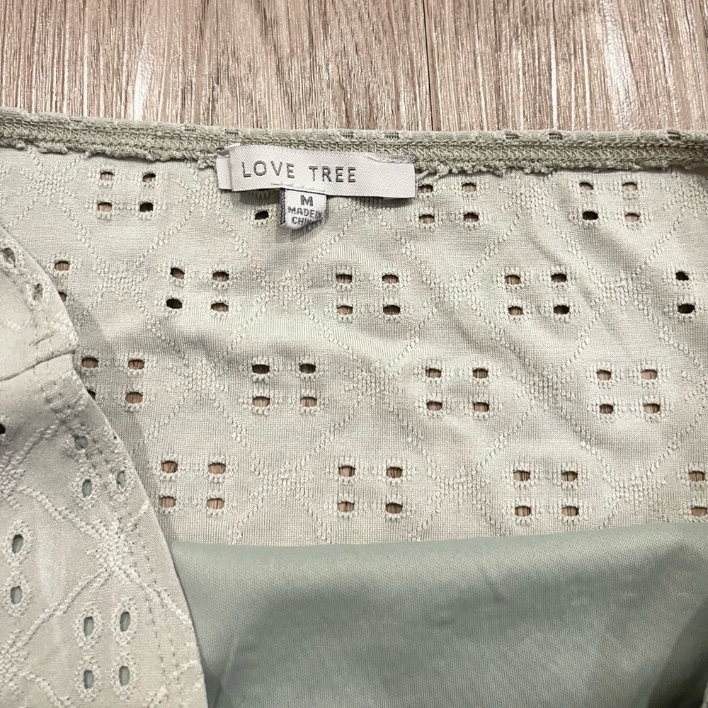 Love Tree Eyelet Tube Top - Picture 3 of 3